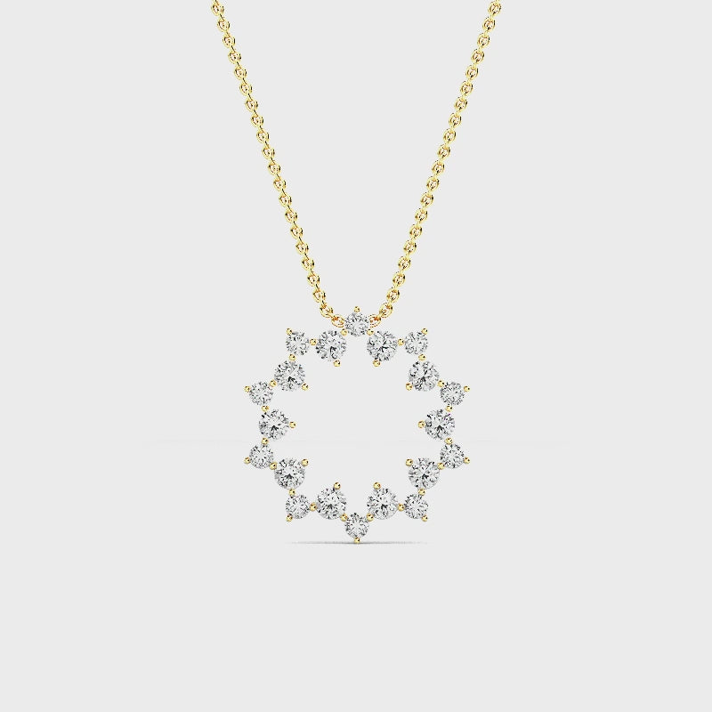 Halo Vedhæng med Labgrown Diamanter SJP31954