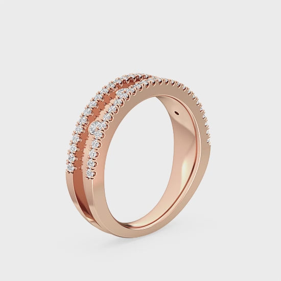 Alliancering med 0.44 ct. Lab Grown Diamanter – Fin og Bæredygtig SJR56536