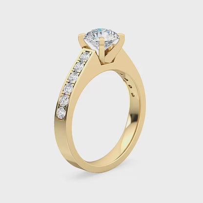 Engagement Ring with 1.34 ct. Labgrown Diamonds – Pure Beauty and Classic Style SJR55154