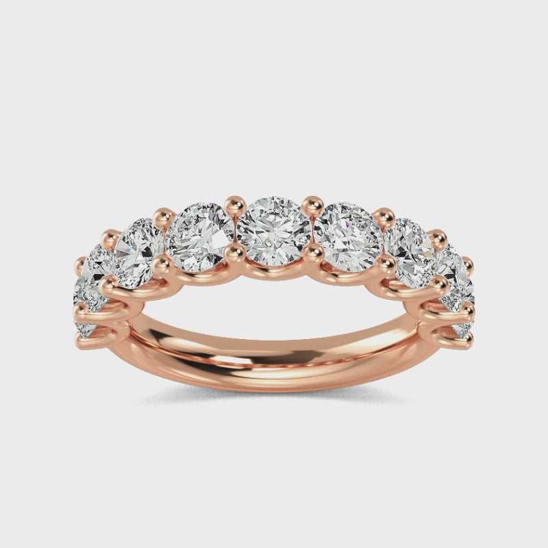 Vigselring i 14 karat guld med 2,00 ct labogrodda diamanter – En lysande hållbarhet SJR57171F