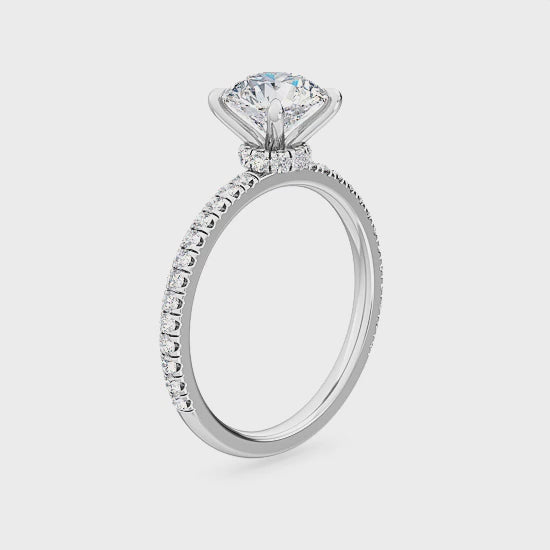Lab Grown Diamond Engagement Ring 1.30 ct. – Radiant Elegance SJR55551RD