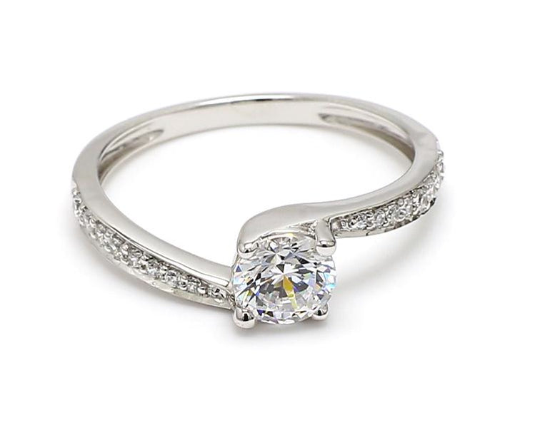 Förlovningsring i 14 karat guld med solitärer och 1,28 ct labgrown-diamanter – Classic Beauty SJR54096