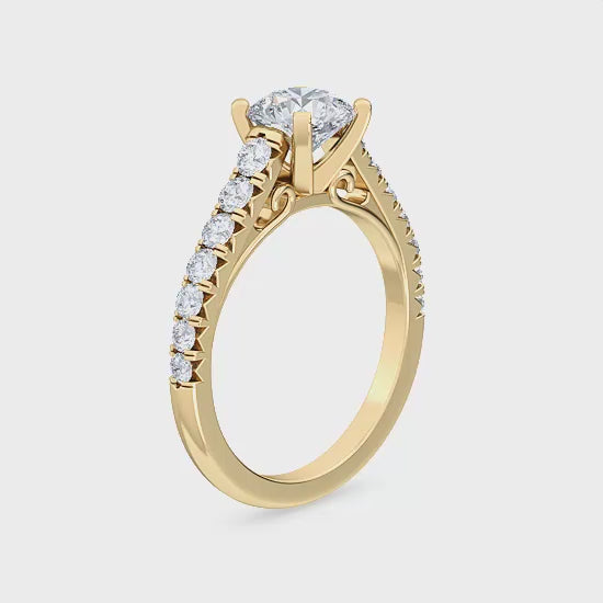 Lab Grown Diamond Engagement Ring 1.54 ct. – Elegant Beauty SJR56007