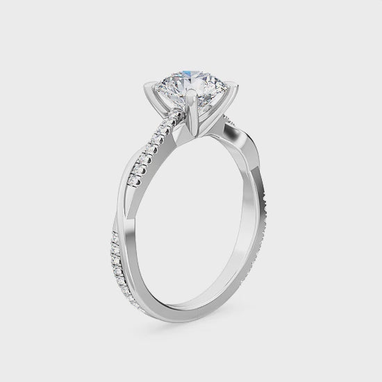 Förlovningsring i 14 karat guld med labbodlad diamant 1,10 ct – Tidlös elegans SJR55546RD