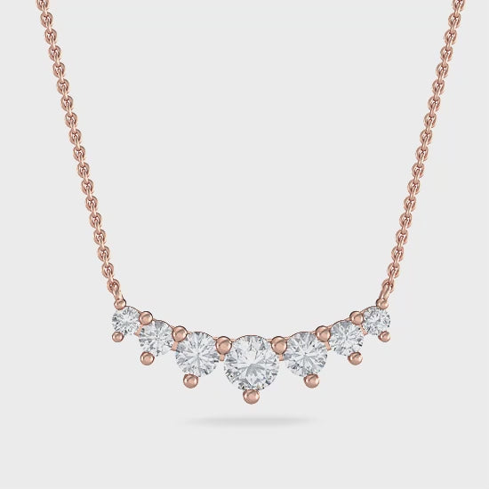 14 karat vitt guld hänge med diamanter i labbgrown-stil (0,83 ct) SJP31758A