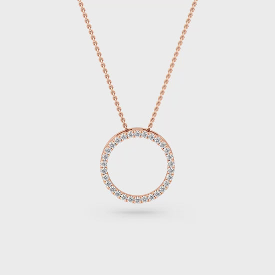 Halo Vedhæng med Labgrown Diamanter (0.30 ct) SJP31245B