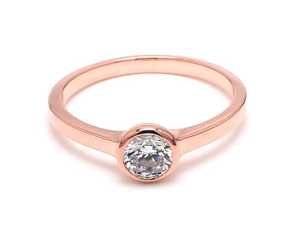 Förlovningsring i 14 karat vitt guld med solitaire och 0,50 ct labgrown diamant – Tidlös skönhet SJR54495