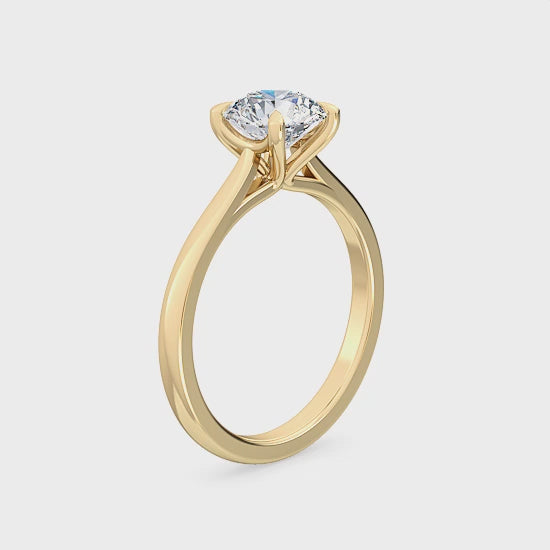Lab Grown Diamant Forlovelsesring 1.00 ct. – Ren Skønhed SJR55568RD