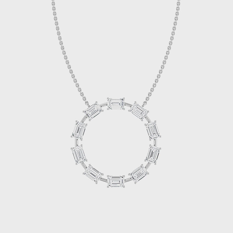 Halo Pendant with Labgrown Diamonds (2.50 ct) SJP31992