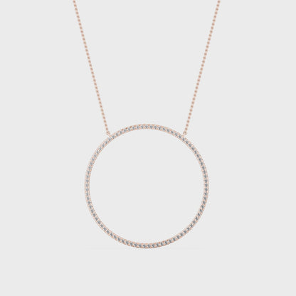 14 karat guldhalo-hänge med labgrown-diamanter (1,10 ct) SJP31245C