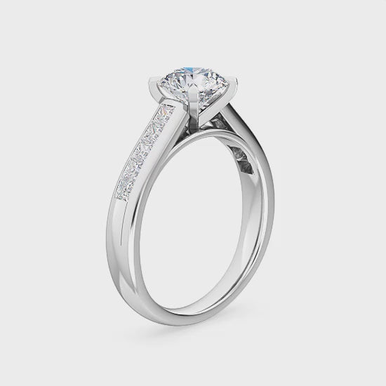 Lab Grown Diamond Engagement Ring 1.50 ct – Romantic and Modern SJR55521RD