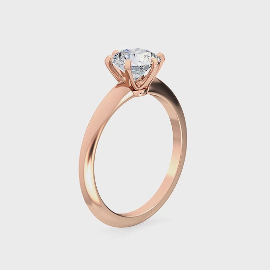 Förlovningsring i 14 karat guld med labbodlad diamant 1,00 ct. – Tidlös kärlek SJR55575