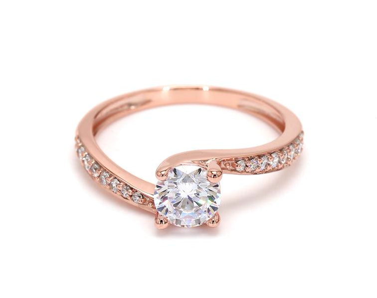 Förlovningsring i 14 karat guld med solitärer och 1,28 ct labgrown-diamanter – Classic Beauty SJR54096