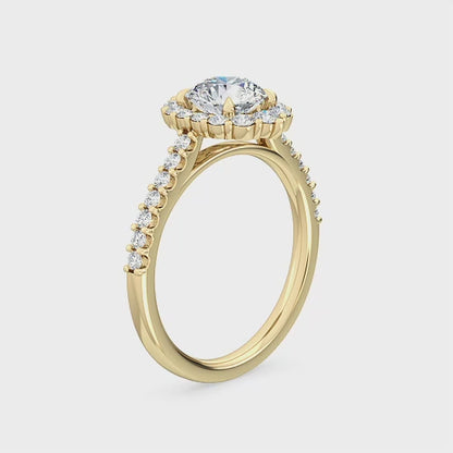 Halo Forlovelsesring med 1.62 ct. Lab Grown Diamanter – Tidløs Elegance SJR55152RD