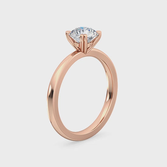 Förlovningsring i 14 karat guld med 1,00 ct labgrown diamant – Tidlös elegans SJR55363