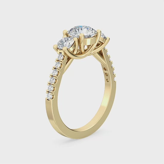 Förlovningsring i 14 karat guld med 1,77 ct labbodlade diamanter – En hållbar skönhet SJR55580RD