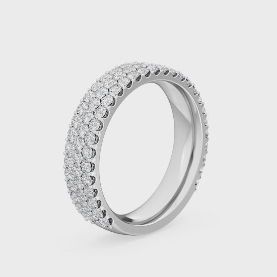 Alliancering med 1.35 ct. Labgrown Diamanter – En Skinnende Markering af Stil SJR56598