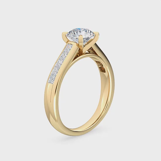 Lab Grown Diamond Engagement Ring 1.50 ct – Romantic and Modern SJR55521RD