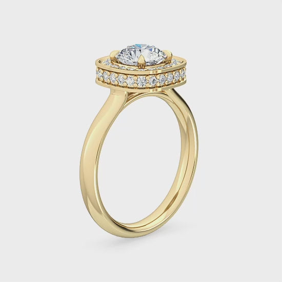 Engagement Ring with 0.36 ct. Lab Grown Diamonds – Subtle Elegance SJR55301RD