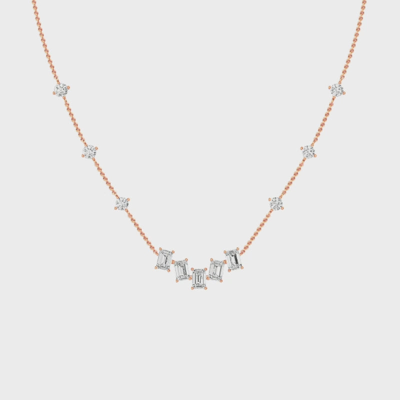 Halsband i 14 karat guld med labgrown-diamanter (1,94 ct) SJP32016