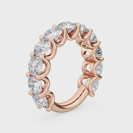 Vigselring i 14 karat guld med 5,53 ct labgrown-diamanter – En extraordinär strålande skönhet SJR56925B