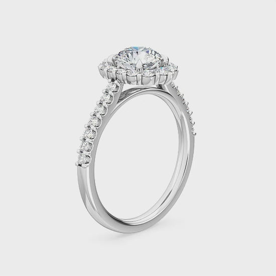 Halo Forlovelsesring med 1.62 ct. Lab Grown Diamanter – Tidløs Elegance SJR55152RD