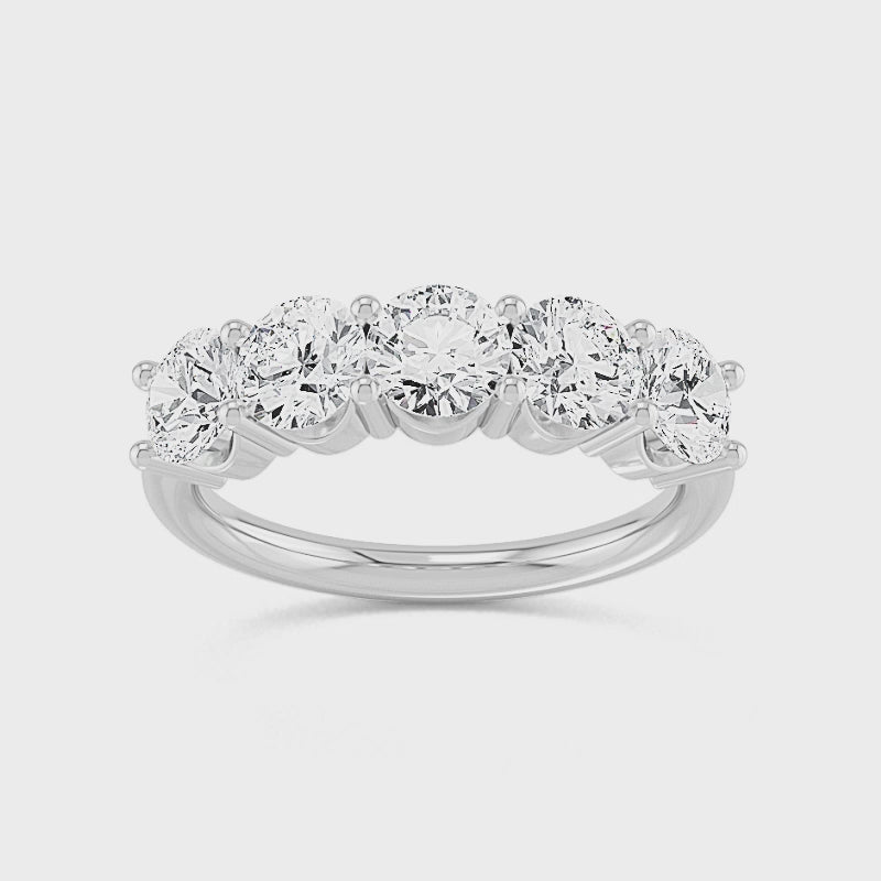 Alliancering med 0.50 ct. Labgrown Diamanter – Enkel Elegance SJR57413A