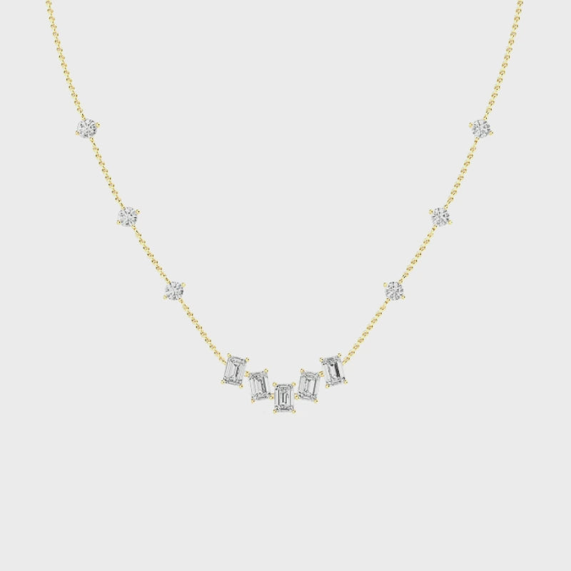 Halsband i 14 karat guld med labgrown-diamanter (1,94 ct) SJP32016