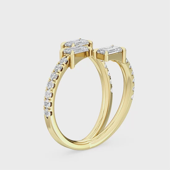 Alliancering med 1.21 ct. Lab Grown Diamanter – Skinnende Elegance SJR56717