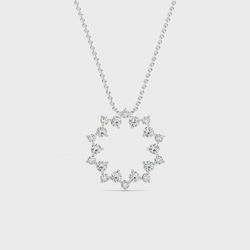 Halo Vedhæng med Labgrown Diamanter SJP31954