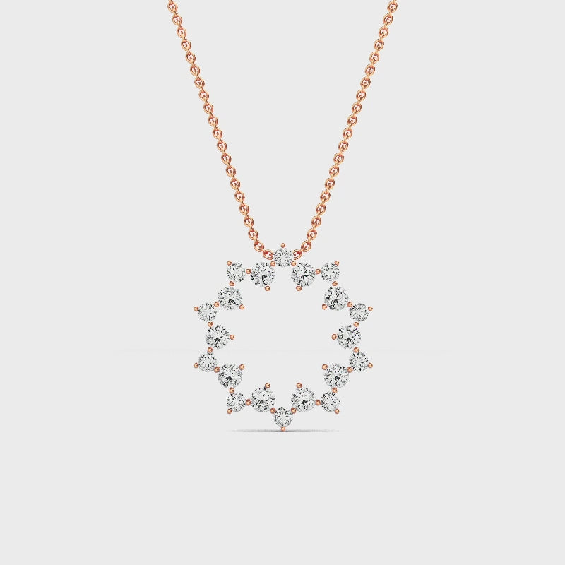 Halo Vedhæng med Labgrown Diamanter SJP31954