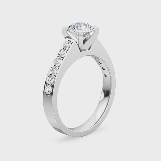 Engagement Ring with 1.34 ct. Labgrown Diamonds – Pure Beauty and Classic Style SJR55154