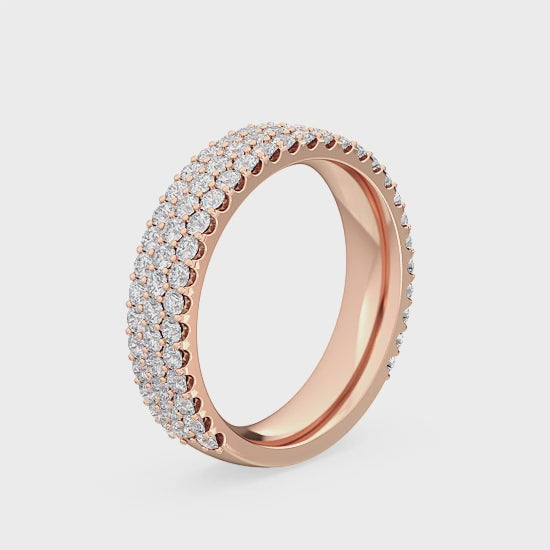 Alliancering med 1.35 ct. Labgrown Diamanter – En Skinnende Markering af Stil SJR56598