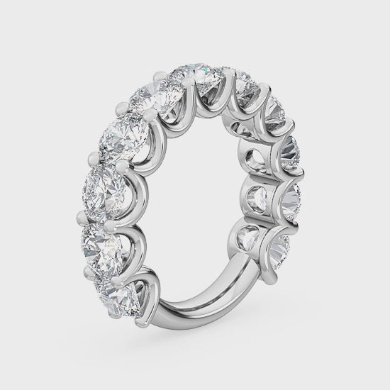 Vigselring i 14 karat guld med 5,53 ct labgrown-diamanter – En extraordinär strålande skönhet SJR56925B