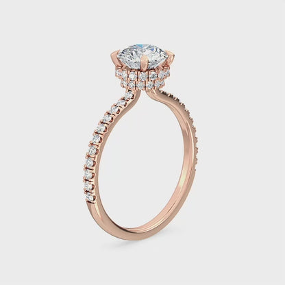 Förlovningsring i 14 karat vitt guld med labbodlad diamant 1,27 ct – Tidlös elegans SJR55555RD