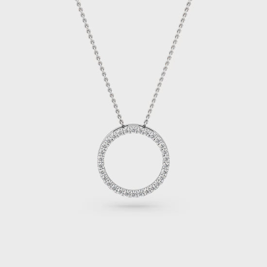 Halo Vedhæng med Labgrown Diamanter (0.47 ct) SJP31245