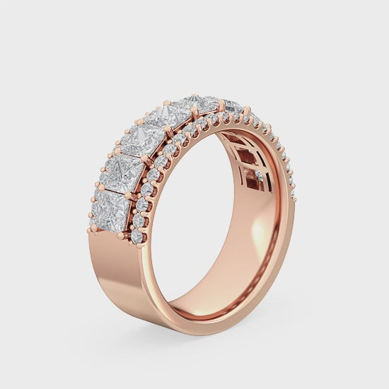 2.20 ct. Lab Grown Diamant Alliancering – Stilren Elegance SJR56607