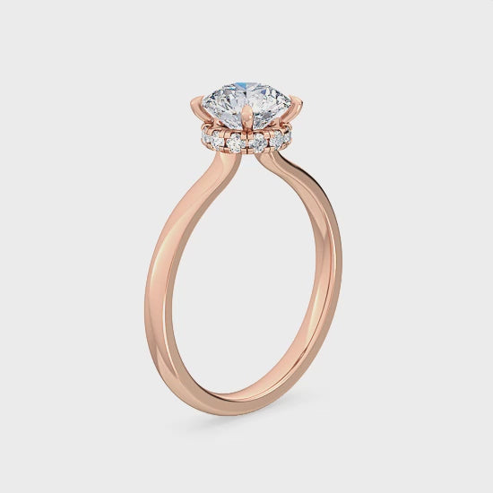 Förlovningsring i 14 karat guld med labbodlad diamant och 1,14 ct – Tidens Elegance SJR55539RD