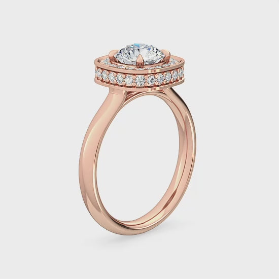 Engagement Ring with 0.36 ct. Lab Grown Diamonds – Subtle Elegance SJR55301RD