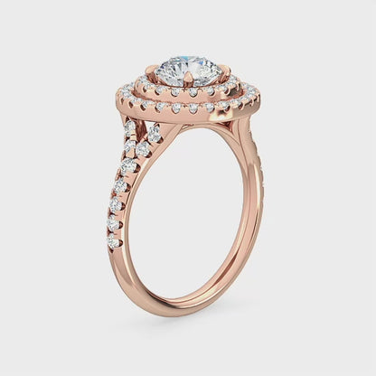 Halo Engagement Ring with 1.80 ct. Lab Grown Diamonds – Timeless and Ethical SJR55578RD