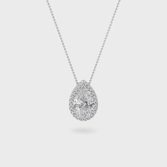 Halo Pendant with Labgrown Diamonds (0.81 ct) SJP31624