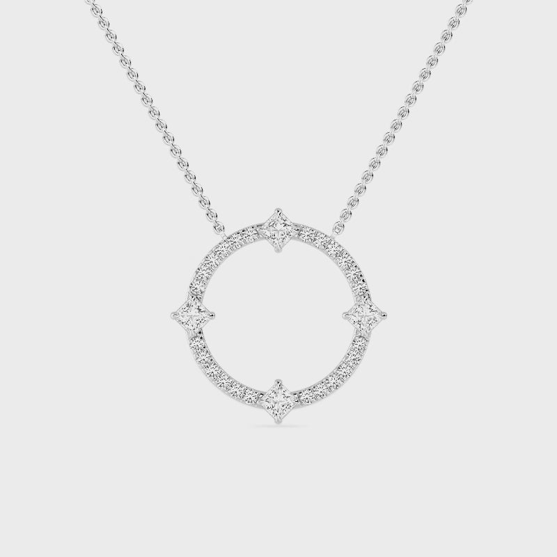 Halo Pendant with Labgrown Diamonds (1.10 ct) SJP31245C