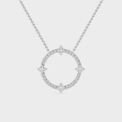 Halo Pendant with Labgrown Diamonds (1.10 ct) SJP31245C