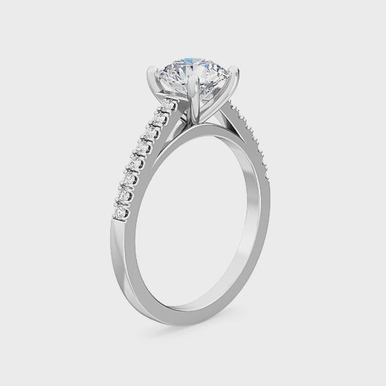 Förlovningsring i 14 karat guld med labbodlad diamant 1,19 ct – Klassisk elegans SJR55548RD