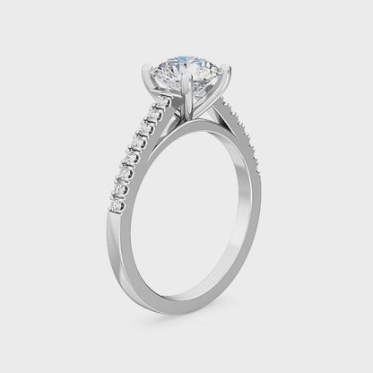 Förlovningsring i 14 karat guld med labbodlad diamant 1,19 ct – Klassisk elegans SJR55548RD