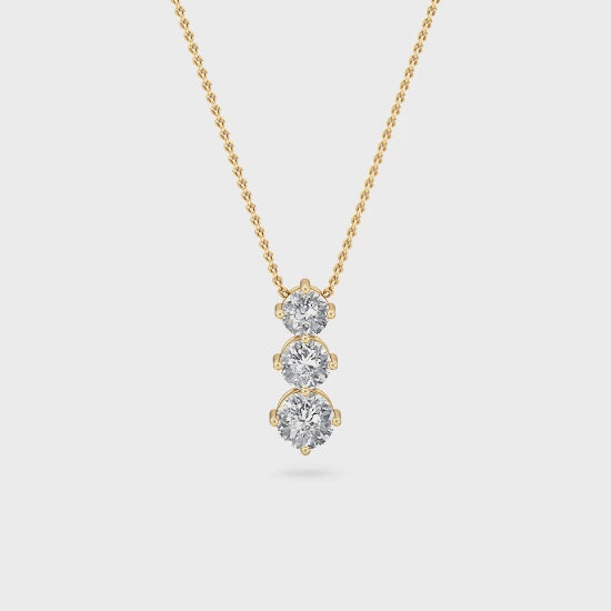 14 karat guldhänge med labgrown-diamanter (1,33 ct) SJP31243