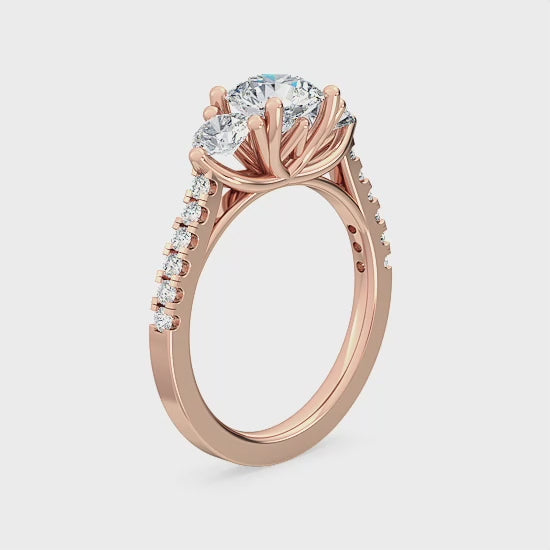 Förlovningsring i 14 karat vitt guld med 1,77 ct labbodlade diamanter – Etik och elegans i ett SJR55581RD