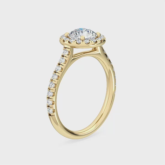 s Halo Forlovelsesring med 1.51 ct. Lab Grown Diamanter – En Klassisk Skønhed SJR55514RD