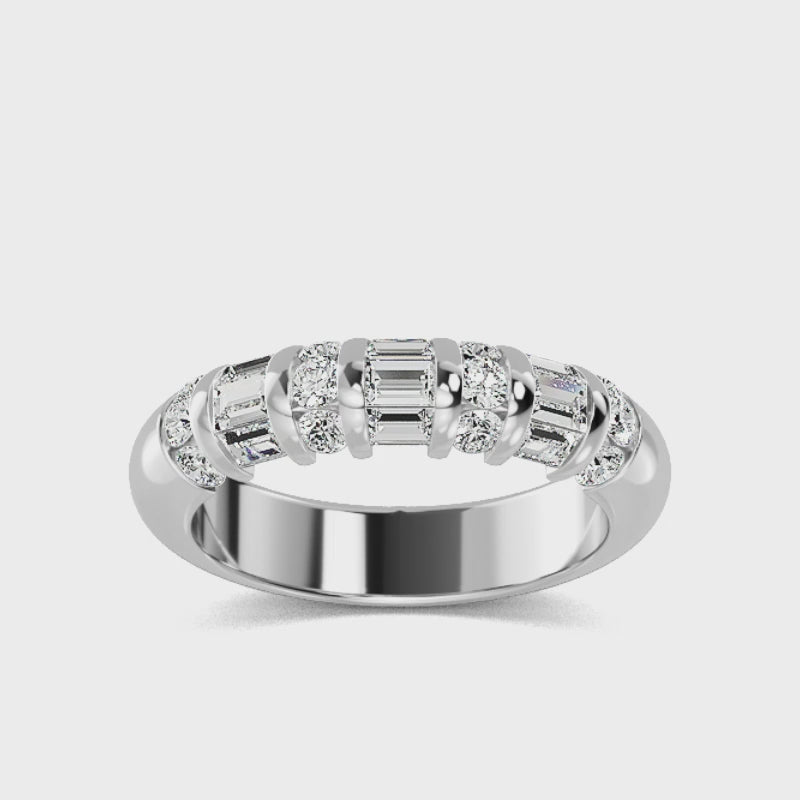 0.87 ct. Lab Grown Diamant Alliancering – Klassisk Skønhed SJR57165