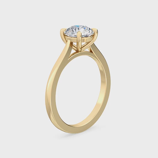 Lab Grown Diamant Forlovelsesring 1.00 ct. – Ren Elegance SJR55570